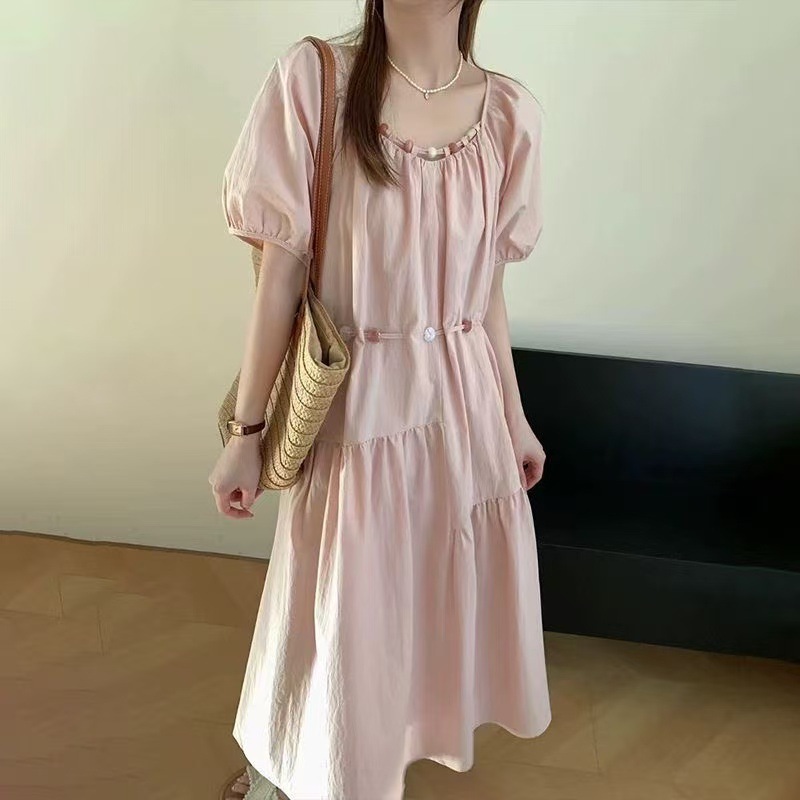 甜辣碎花海边吊带连衣裙女2025夏季新款复古收腰显瘦不规则短裙女|undefined