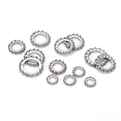Manufacturer direct sale 304 stainless steel inner and outer sawtooth washers GB862 outer and inner multi-tooth anti-loosening locking washers M3-M33