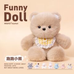 走れるクマのぬいぐるみシリーズ、三毛猫のぬいぐるみ、子供用睡眠枕、誕生日プレゼント