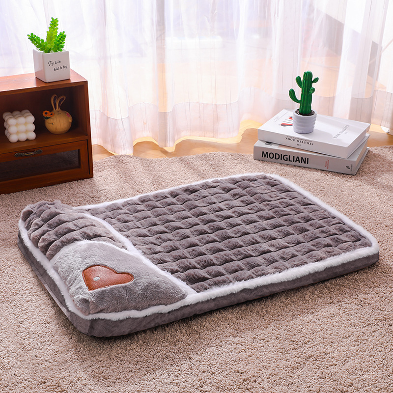 卸売ペットマット 冬用厚手保温猫マット 取り外し可能で洗えるぬいぐるみマット ペット綿マット 猫用寝マット|undefined