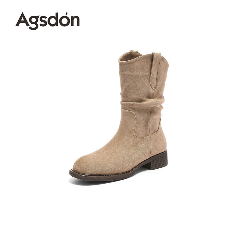 Augu Lion-Teng grueso botas Martin 2026 nuevo otoño invierno más pilotes Bocken botas de tubo medio Meilad botas cortas