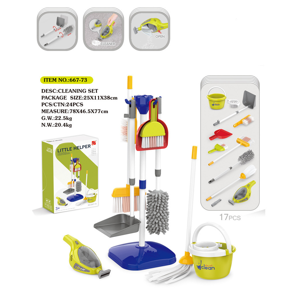 667-73 cleaning tool set (with vacuum cleaner, 3capsulesaa not included, blue)