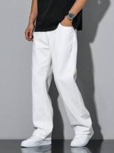 V 75987 Fleece Straight Micro Flare Jeans ����ֱͲ΢��ţ�п�