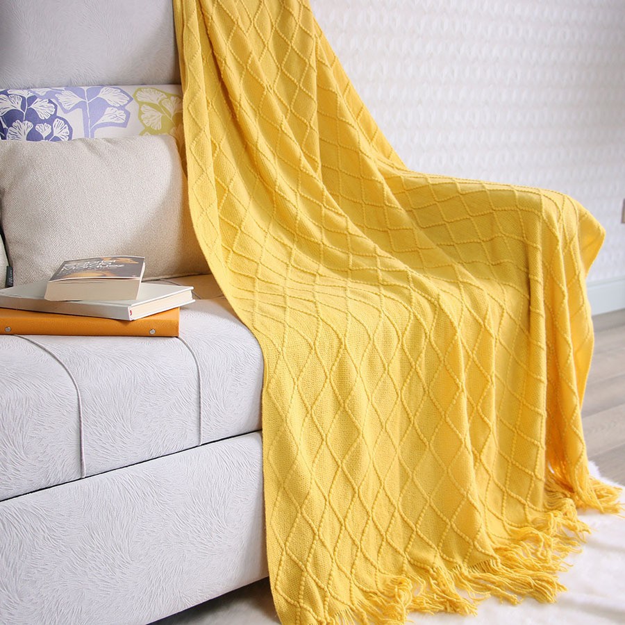 Mantras de diamante de lujo ligero simple invierno grueso cuatro estaciones mantas de oficina general siesta mantas mantas sofá mantas