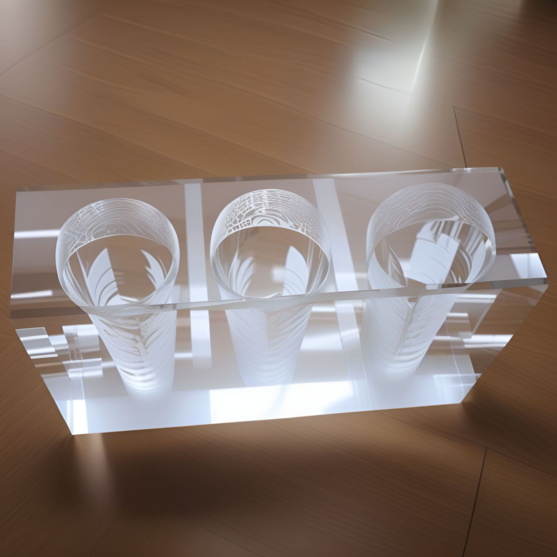 有机玻璃CNC雕刻桌腿水晶字切割亚克力底座块透明压克力板UV打印