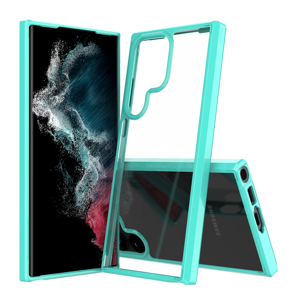 Aplicable a la caja del teléfono de cerveza transfronteriza SAM S23Ultra dos en uno acrílico 1,5mm resistente a los arañazos cubierta resistente a las caídas