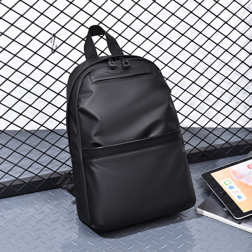 New men's sports and leisure chest bag waterproof leather film shoulder bag chest bag men's multi-functional crossbody bag chest bag