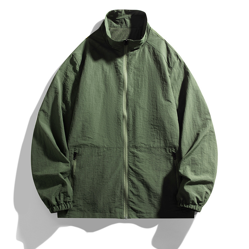 立领棒球服风衣美式飞行员夹克jacket春秋季潮牌男士夹克外套定制|undefined