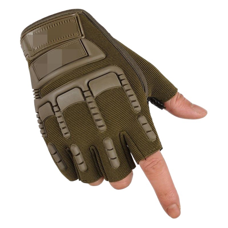 Guantes tácticos de medio dedo para hombres, deportes al aire libre, entrenamiento de ciclismo, protección antideslizante y resistente al desgaste, fanáticos militares, fuerzas especiales de focas