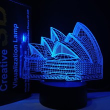 加工定制各国地标建筑小夜灯3D模型灯标志性建筑定做USB3D睡眠灯