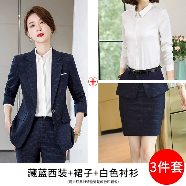 Suit, skirt, shirt