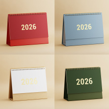 2026马年台历简约ins风创意小清新月历桌面摆件企业广告宣传日历