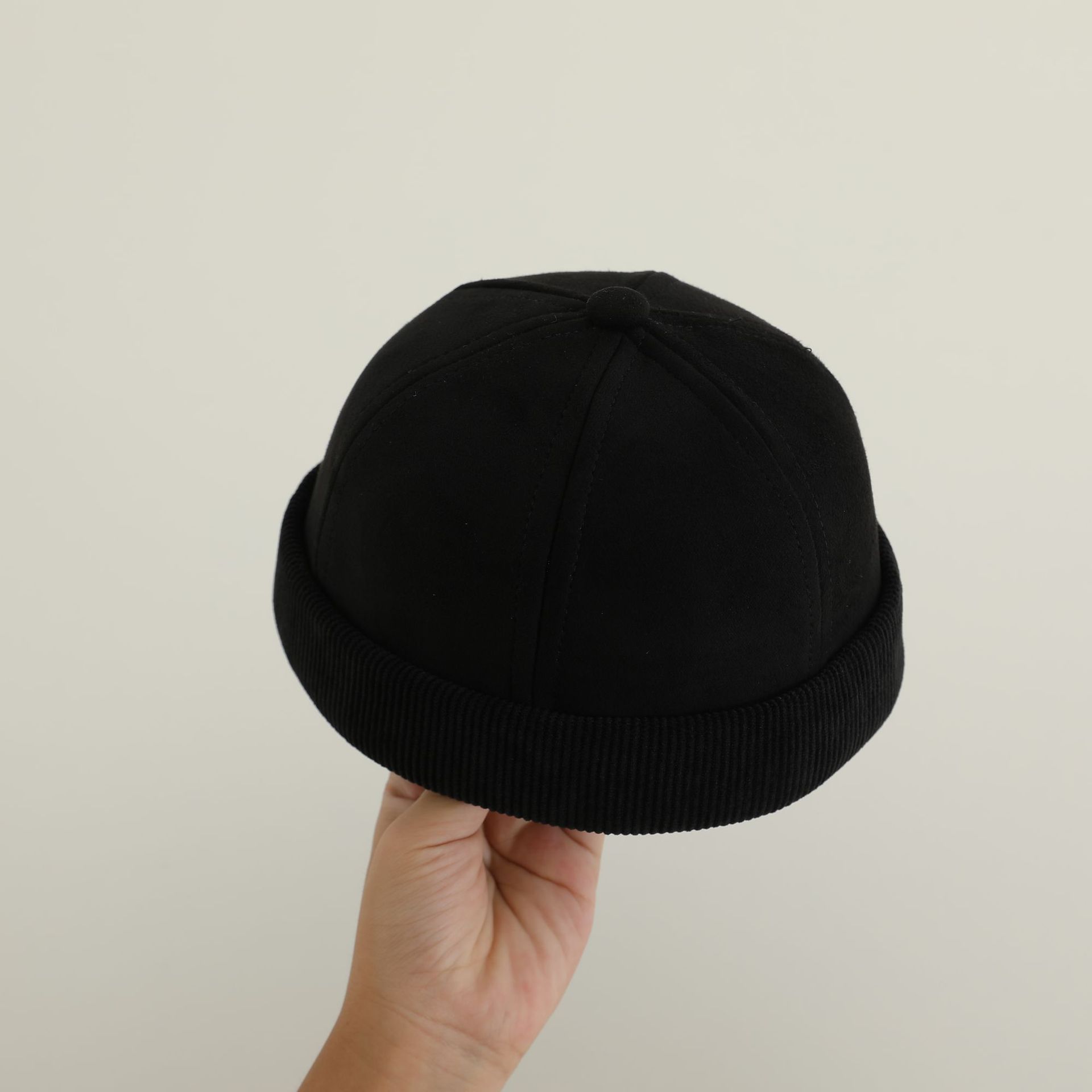 Sombreros infantiles primavera y otoño para niños, sombreros de estilo extranjero, sombreros de invierno para niños, sombreros de piel de melón coreanos, moda cool