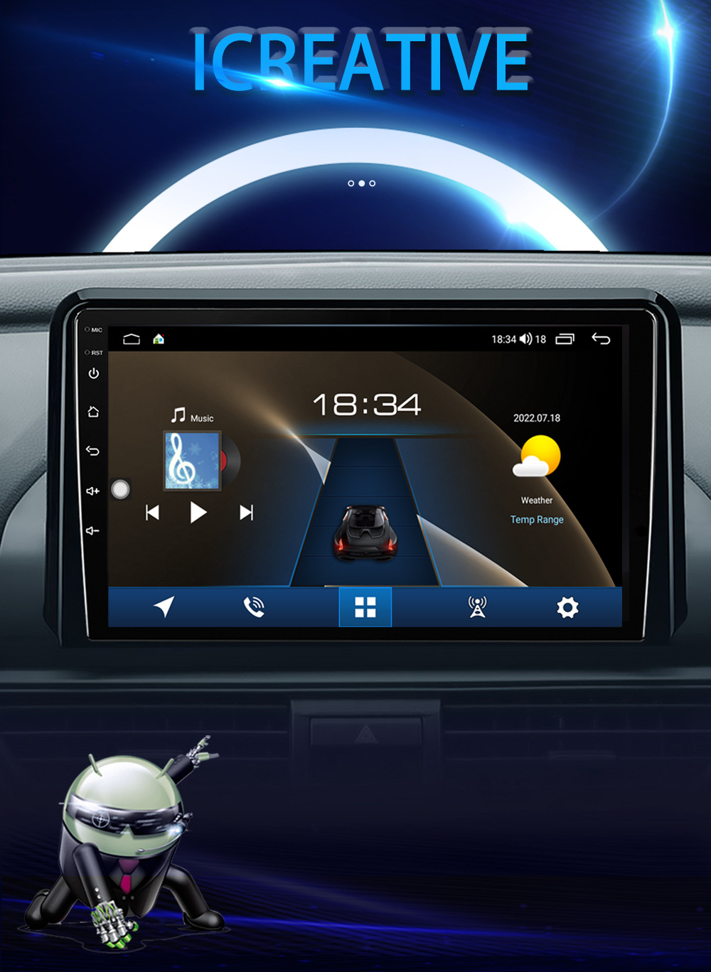 Suitable for 2005-2009 Land Rover Discovery Android car navigation system, versatile modification of the central control DVD audio panel frame