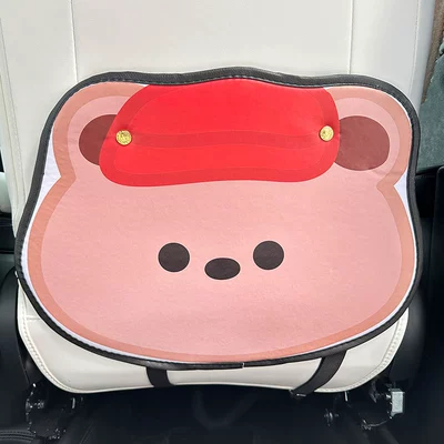 Little Red Riding Hood Bear Car Anti-kick Pad Universal Rear Seat Back Anti-dirty Protective Pad Car Rear Seat Protective Pad (Chair back anti-kick pad) - little-red-riding-hood-and-a-bear