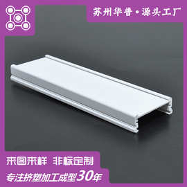 PVC异型材橡塑成型塑料挤出型材超市价格条白色阻燃耐热PVC卡槽