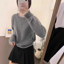 CHAO级推荐！鄂家 原纱线100%羊毛24年冬新款软糯欧货针织打底衫