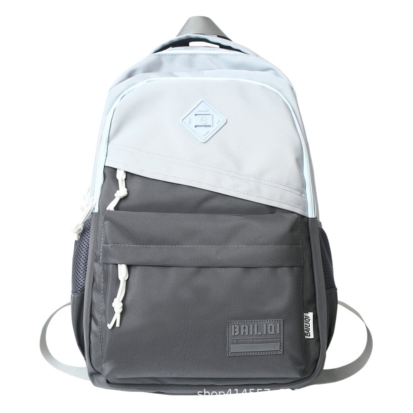 Schoolbag junior high school student backpack urban simple fashion bag Travel large capacity wear-resistant stain-resistant backpack