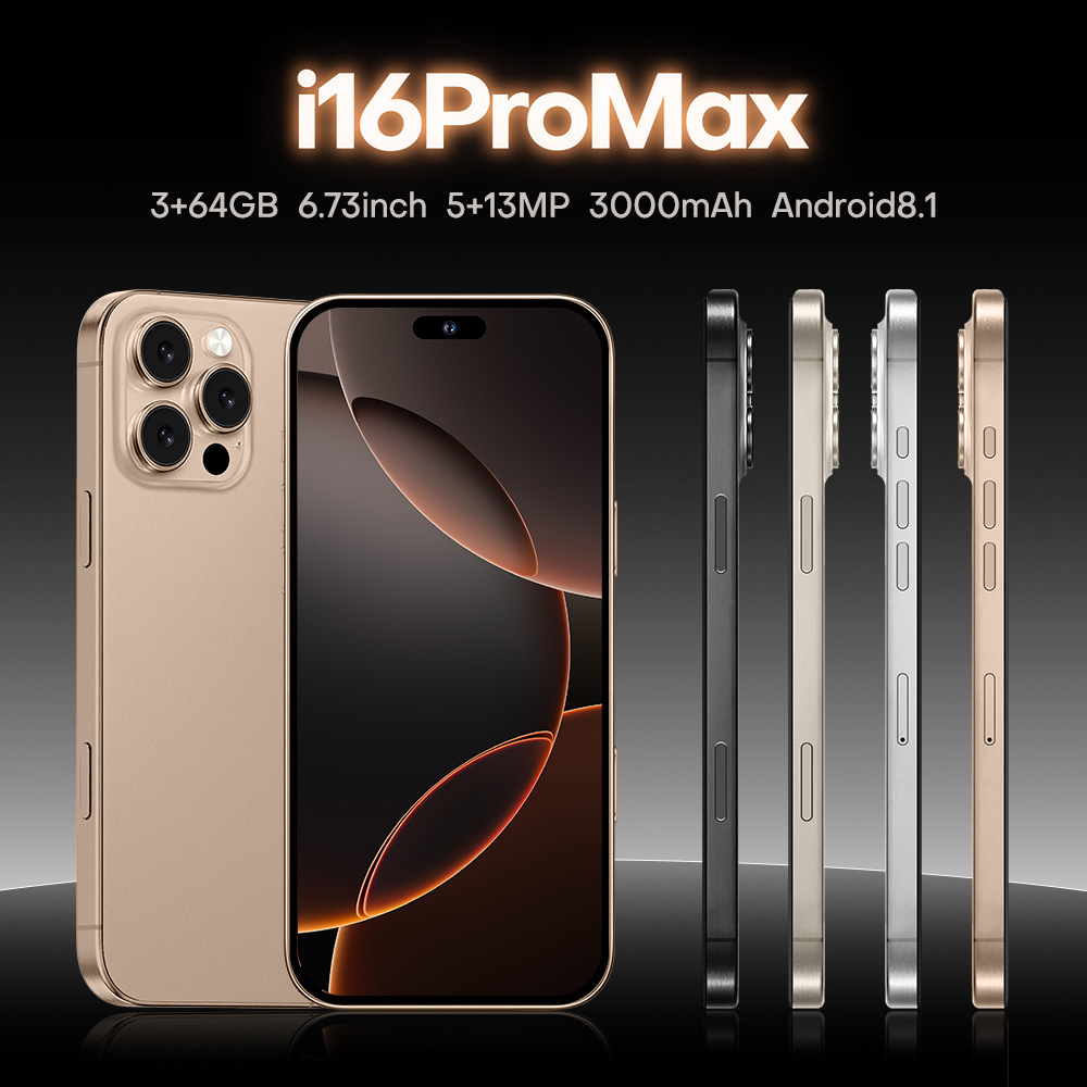 i16ProMax in stock 4G Cross-border New Explosions Android Smartphone 3 64GB Manufacturers Overseas Low Price