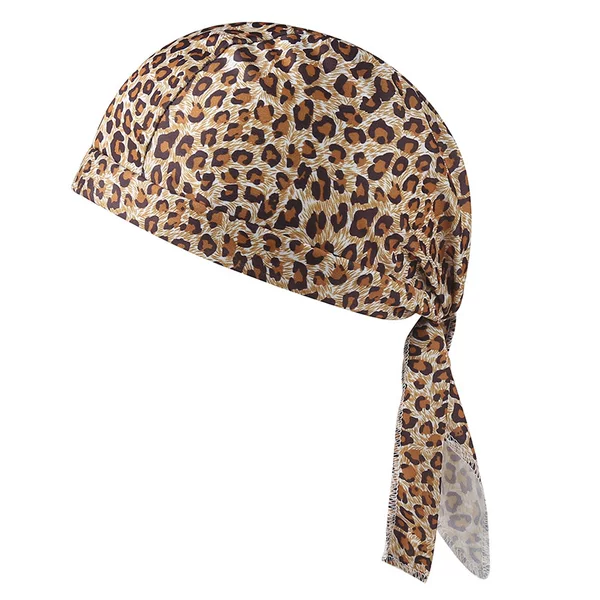 Cross-Border European and American Outdoor Men and Women Breathable Small Leopard Print Pirate Hat Fashionable Personality Sports Fitness Baotou