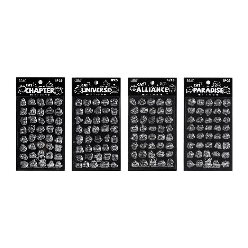 Miao Ming ataca temas gatos de dibujos animados sello de silicona transparente impermeable transfronterizo cuentas de mano diy sello de dibujos animados decoración