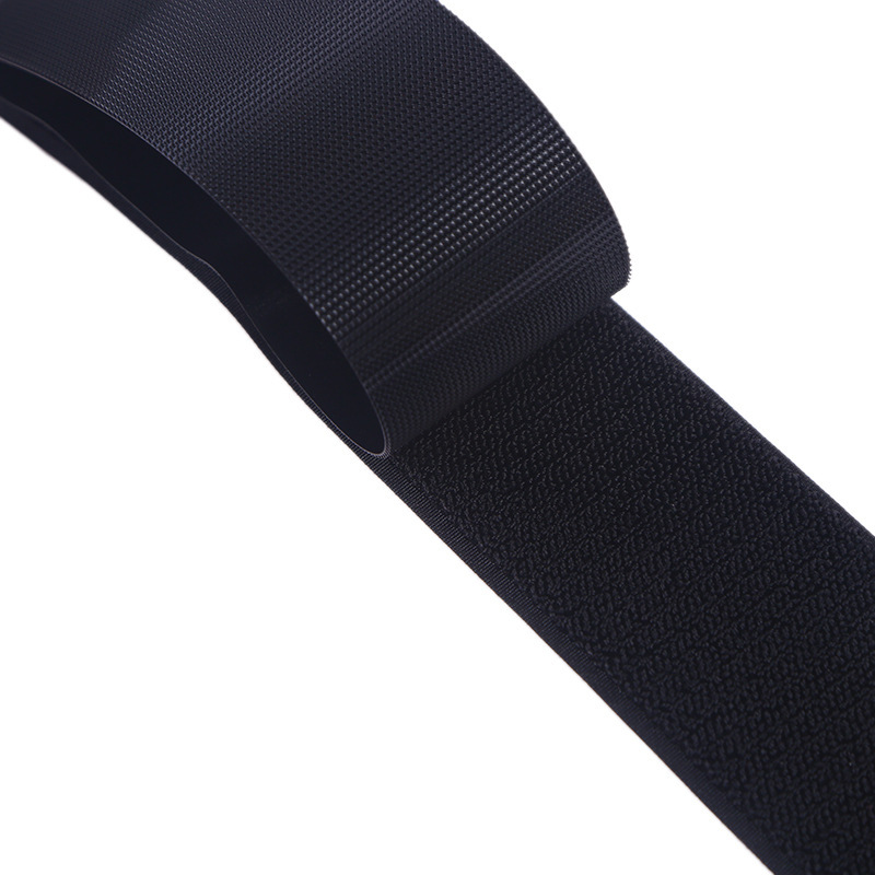 [Black and white shot hook] spot wholesale not prick soft hook and loop buckle buckle Burr Velcro