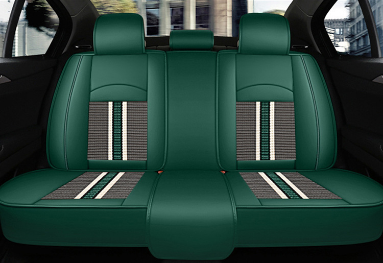 Car Seat Cushion Cover, Universal for All Seasons, Full Surround Seat Cover, Leather and Fabric Seat Cover, Summer Ice Silk Special Seat Cushion Cover
