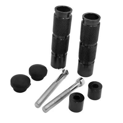 Motosiklet ləvazimatları və aksesuarları Vehicle Rear Footrests, Aluminum - black