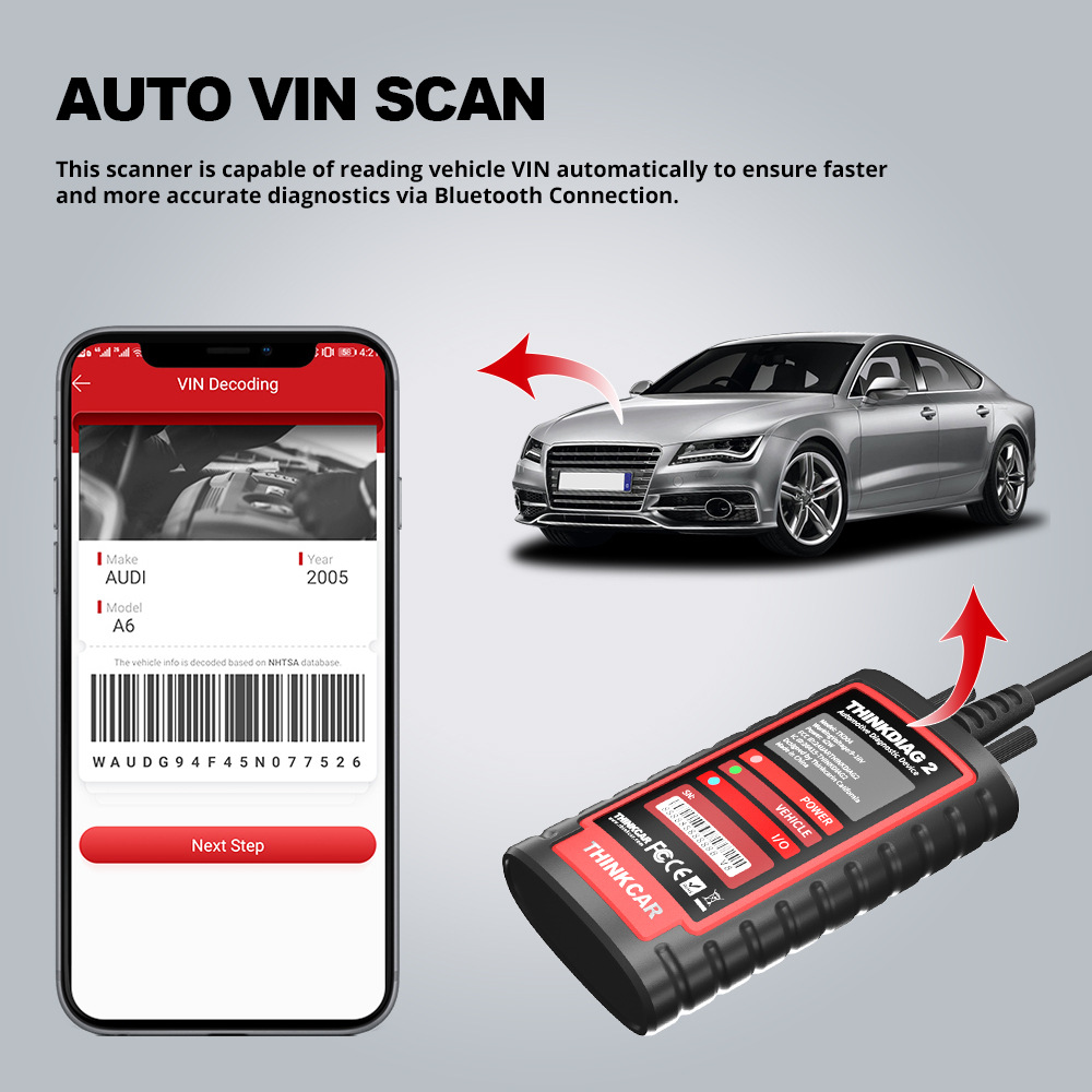 Thinkdiag2 star card offers one year of free use of the OBD2 car diagnostic tool with multi-language configuration and CANFD support