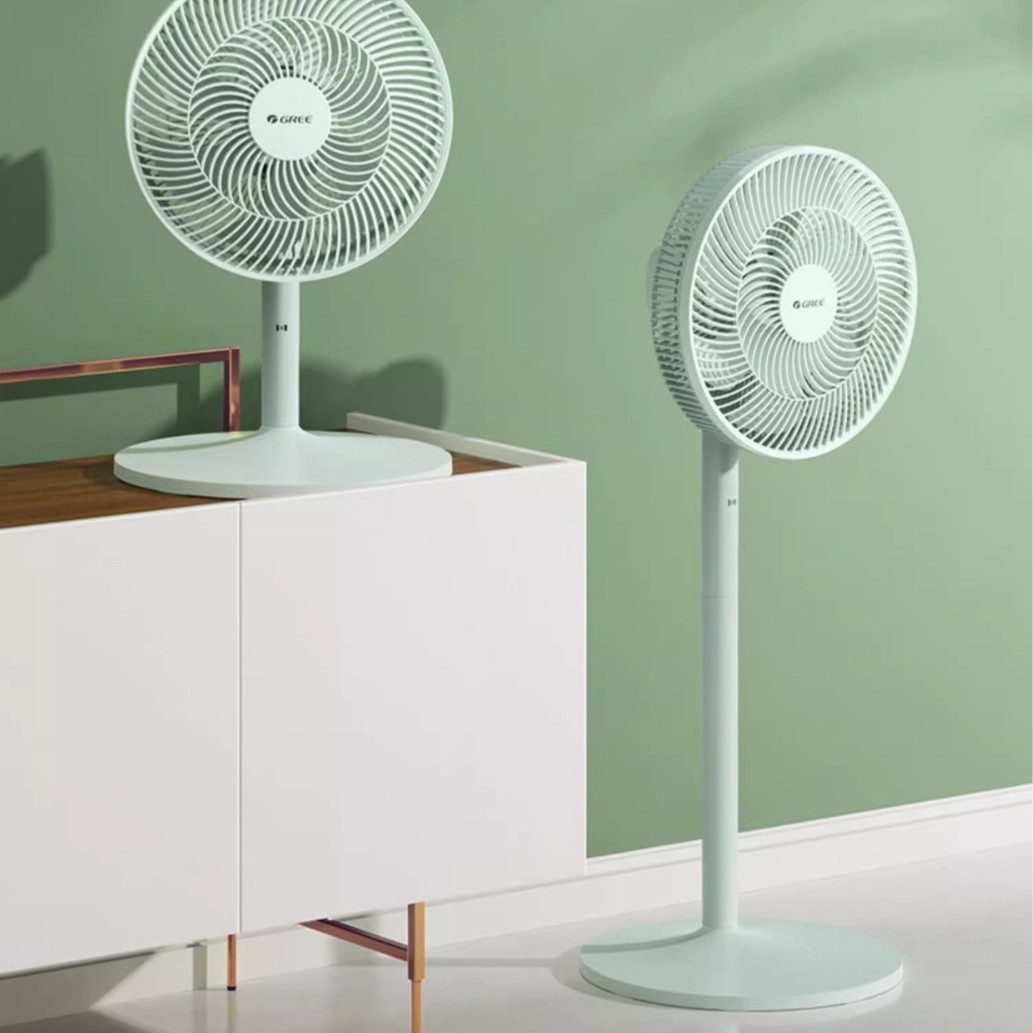 Gree Electric Fan 7-Blade Soft Sound Electric Fan Vertical Household Soft Wind Floor Fan Desktop Small Fan