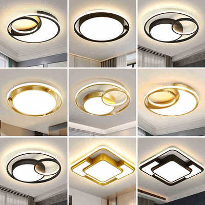 灯具现代简约卧室灯房间灯创意客厅北欧书房阳台灯豪华led吸顶灯|ms