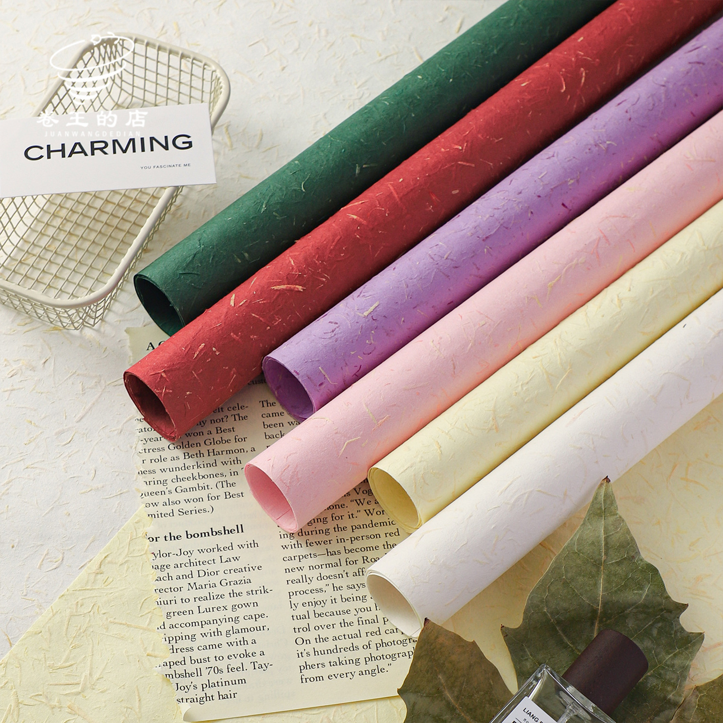 7 colores cordier de alta calidad hecha a mano papel de embalaje especial flor flor florista embalaje material floral papel