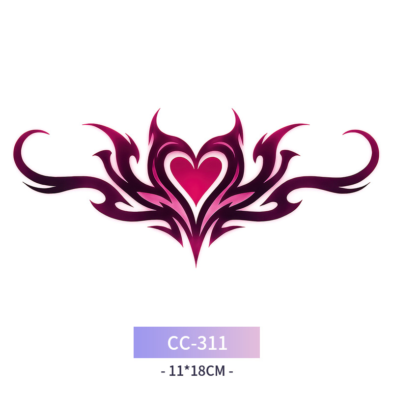 Transfronterizo en stock al por mayor de halloween colorido mariposa tatuaje pegatinas simulación sangrienta cicatriz pegatinas divertidas pegatinas impermeables