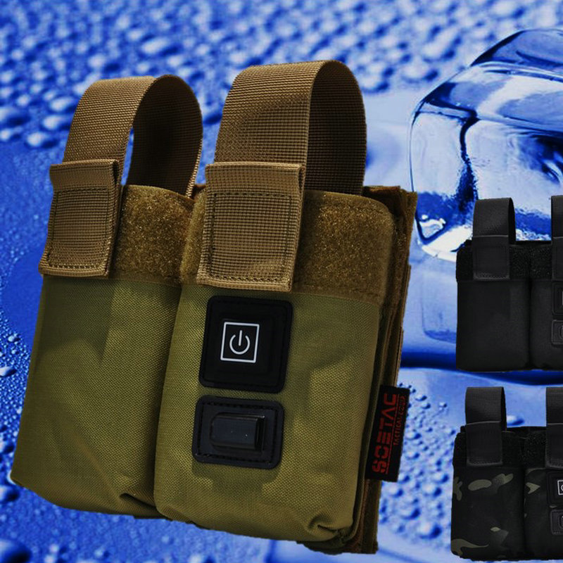 Bolsa de clip de munición termostática portátil M4 doble bolsa de clip de munición termostática portátil cargador de munición manga de extracción rápida bolsa de almacenamiento de clip de munición MOLLE