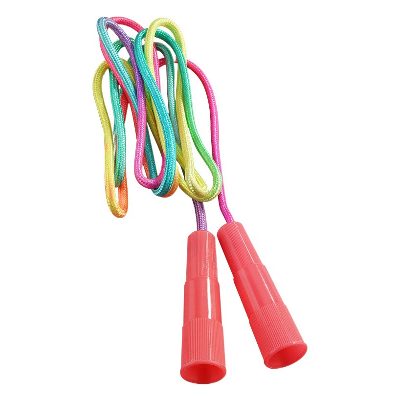 Cross-border Explosion Rope Skipping Toy Children's Primary School Students Sports Kindergarten Beginners Boys and Girls Rope Skipping Handle Cotton Rope