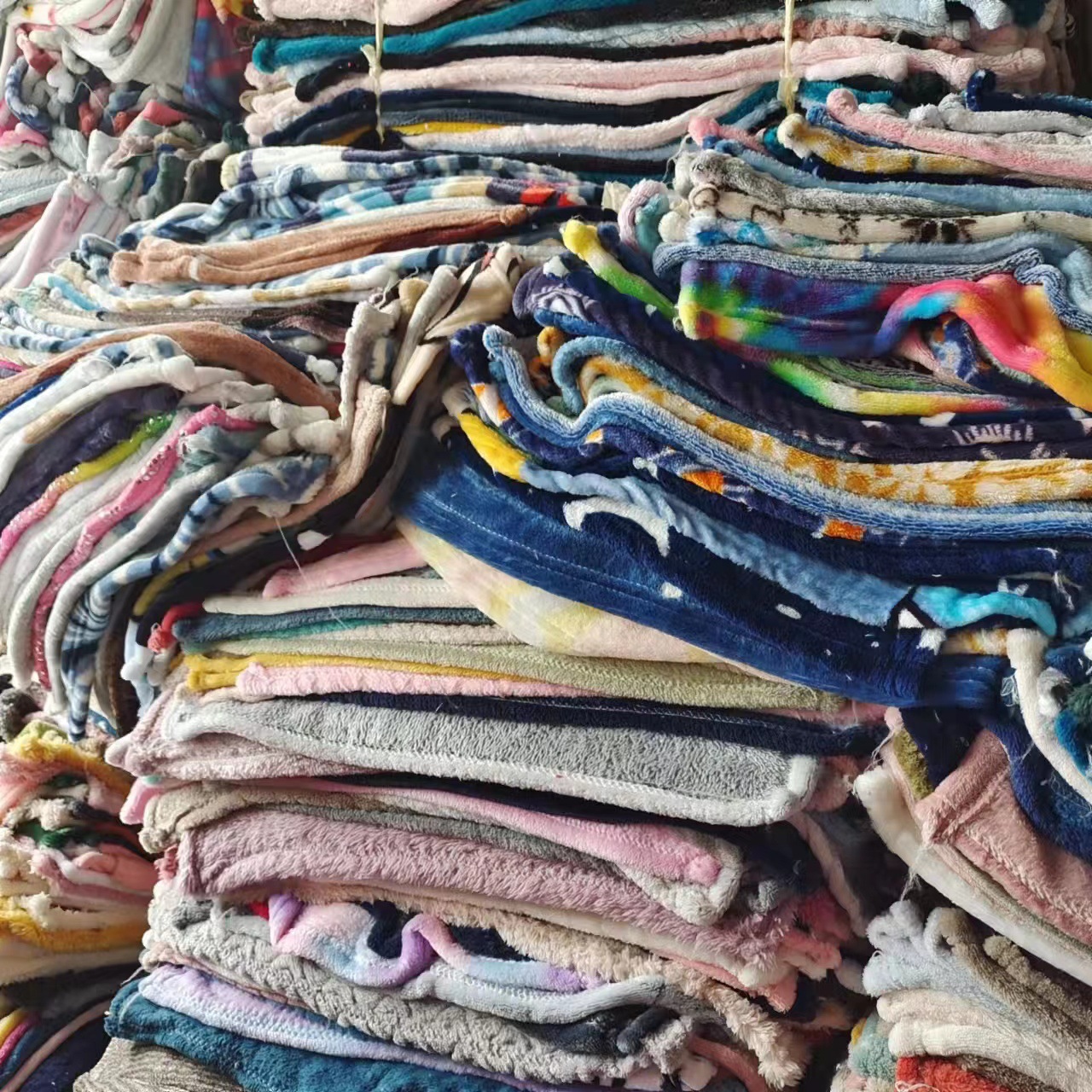 담요 색상 단색 무작위