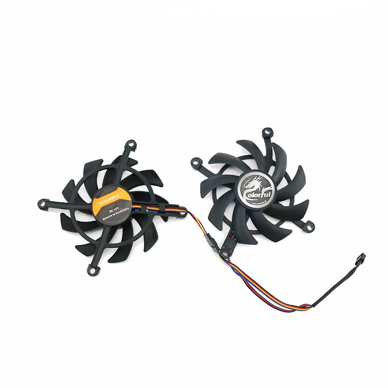 Подходит для яркого GTX1660 Tomahawk 1650S RTX2060s Graphite Fans A+B статическая
