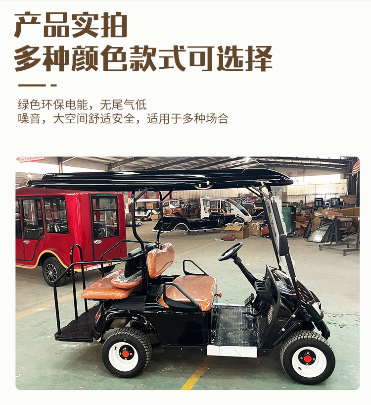 Foreign trade export electric golf cart tourist scenic spot homestay hotel tour self-driving reception ferry sightseeing bus