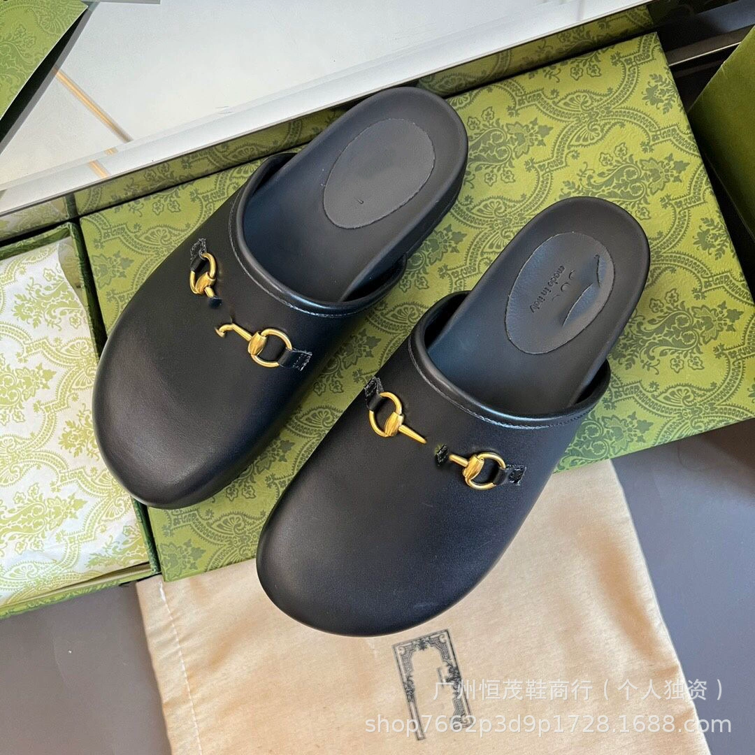 Высокая версия gjia Баотоу полуп slippers женские летние внешняя обувь mule туфли монетница плоская обувь ленивые туфли прямые продажи с завода