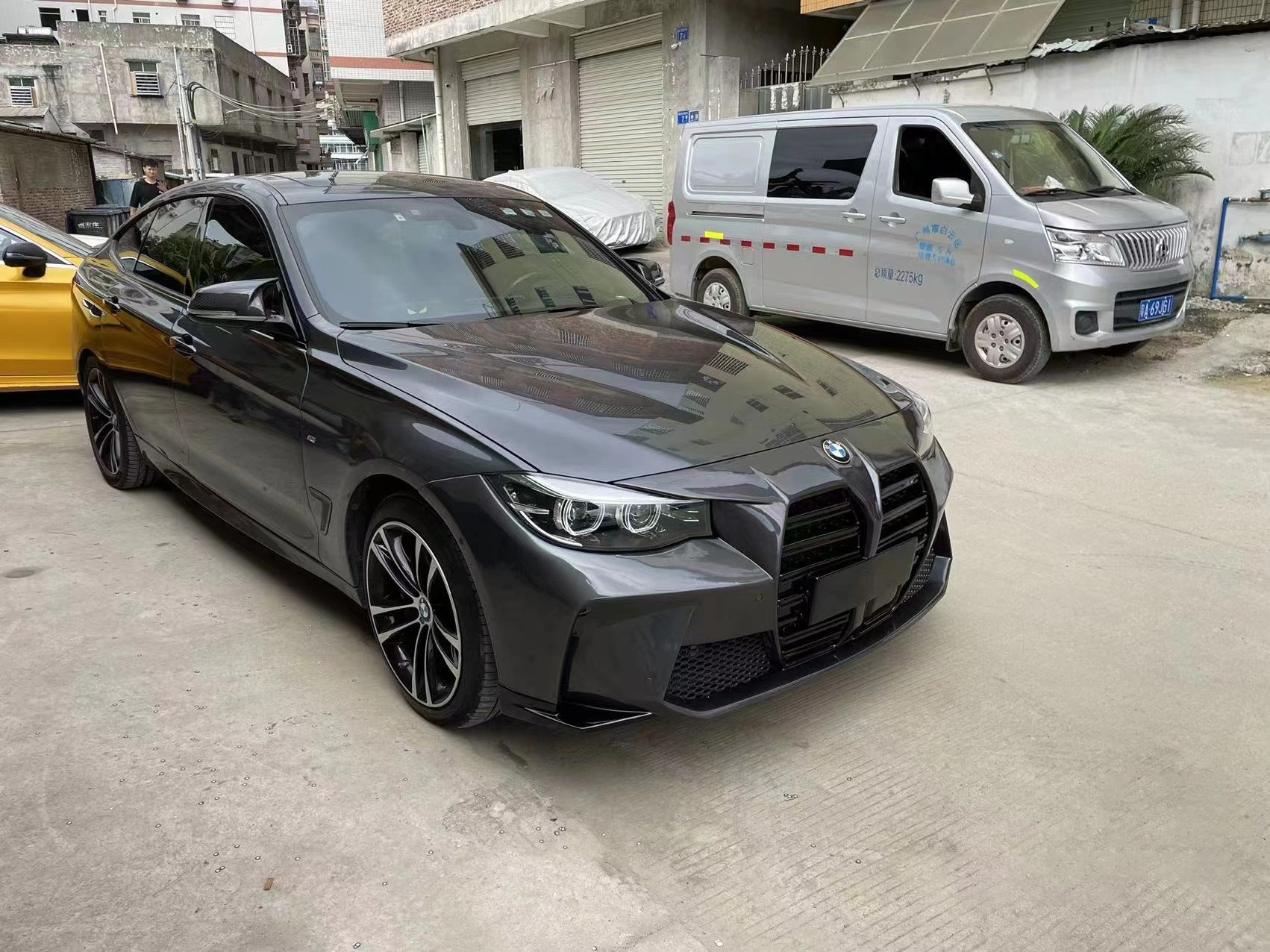 Suitable for Bmw 1 Series F34 Modification to New M3 Large Front Bumper Grille Surround, F34 Old-To-New Conversion