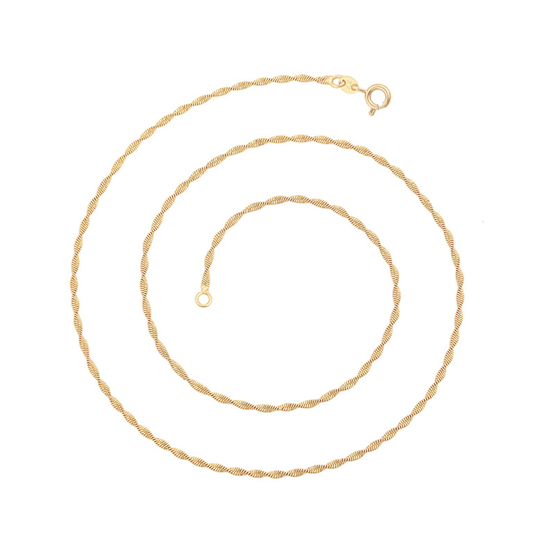 Xuping moda simple langosta hebilla cadena de agua diaria fácil de usar cadena de collar clásico de aleación de cobre collar mayorista mujer