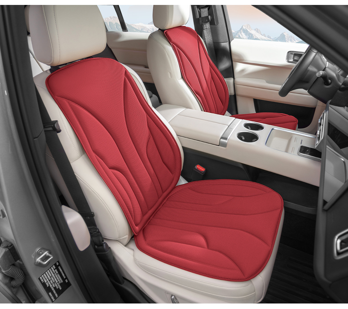 High-quality latex car seat cushion, suitable for all seasons, breathable, non-slip, soft and comfortable, made of seaweed fiber, wholesale from manufacturer