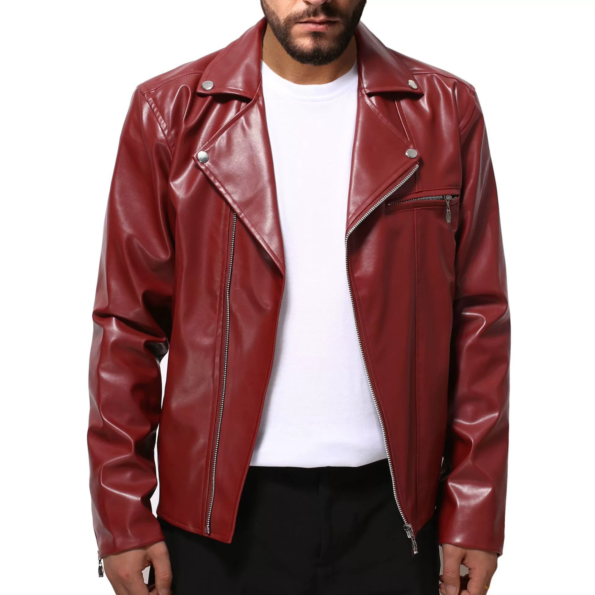 Trend autumn jacket with zipper, plus size