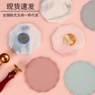 Fire paint seal pad demoulding ceramic board anti-sticking fire paint novice tools cheap marble pattern silicone pad