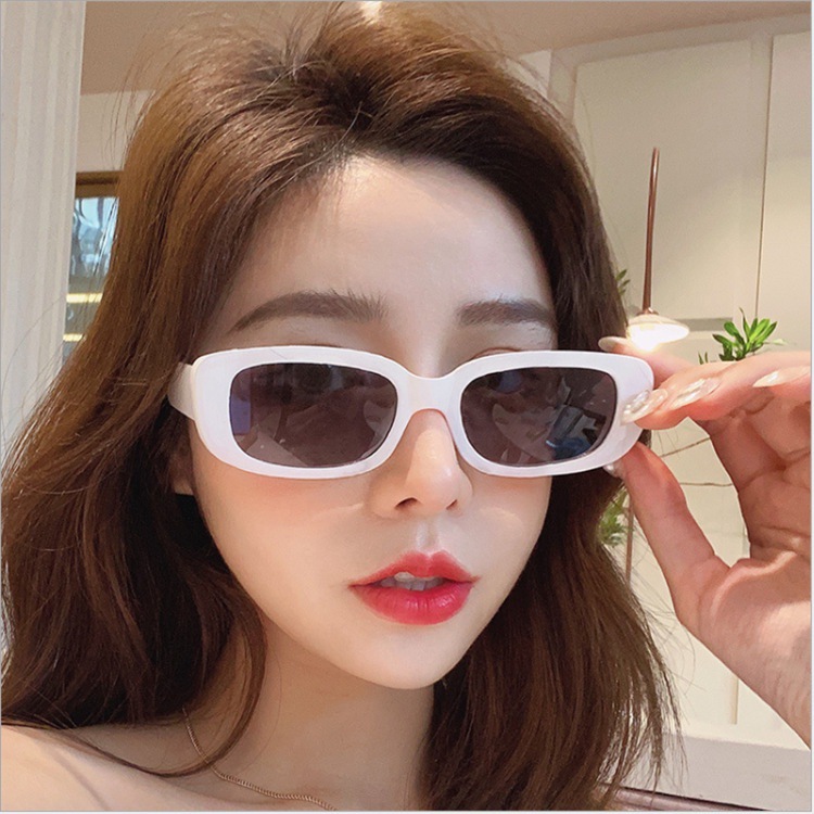 Solid Color Pattern Unisex Gender Fashion Solid Color Ac UV400 Protection Square Full Frame Women's Sunglasses