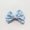 Small cloth with bow, hairgrip, multicoloured accessory, floral print