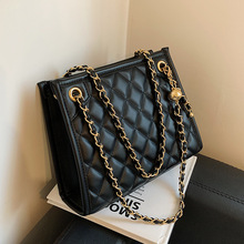 菱格链条包包大容量女包2024新款小众ins百搭时尚高级质感斜挎包