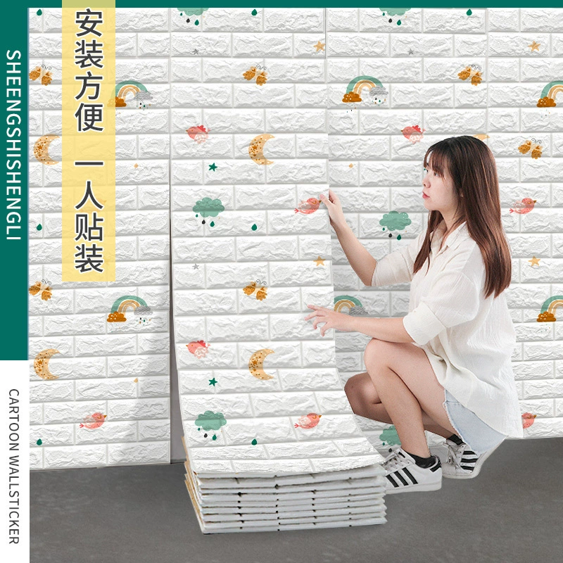 Трансграничные обои самоклеящиеся настенные наклейки непрерывный настенные наклейки для дома спальня стены украшения водонепроницаемый и влагостойкие обои
