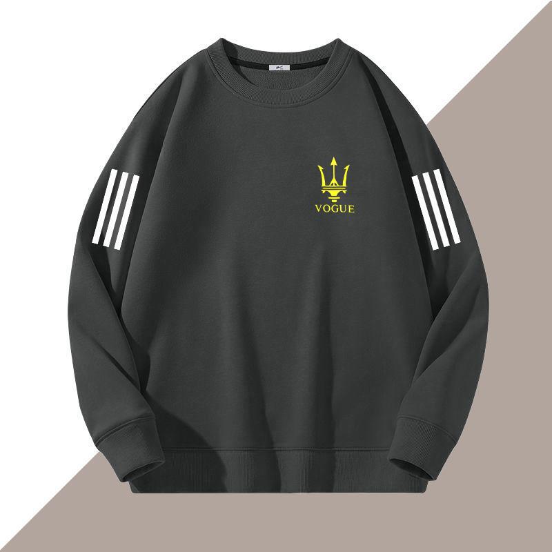 [Private Exclusive] Spring and Autumn 2024 New Long Sleeve Round Neck T-shirt Trend Joker Thick Sweatshirt