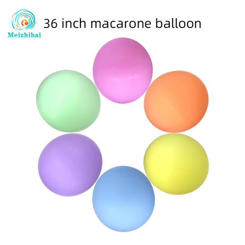 Macaron balloon 36-inch thickened round latex balloon birthday party wedding room decoration scene layout supplies